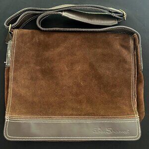 Ben Sherman Suede Messenger Bag Attaché